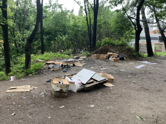 Под Киевом горел мусорный полигон