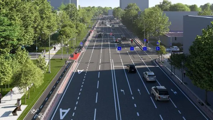 У Києві з 18 квітня частково обмежать рух транспорту на проспекті Лобановського (схема)