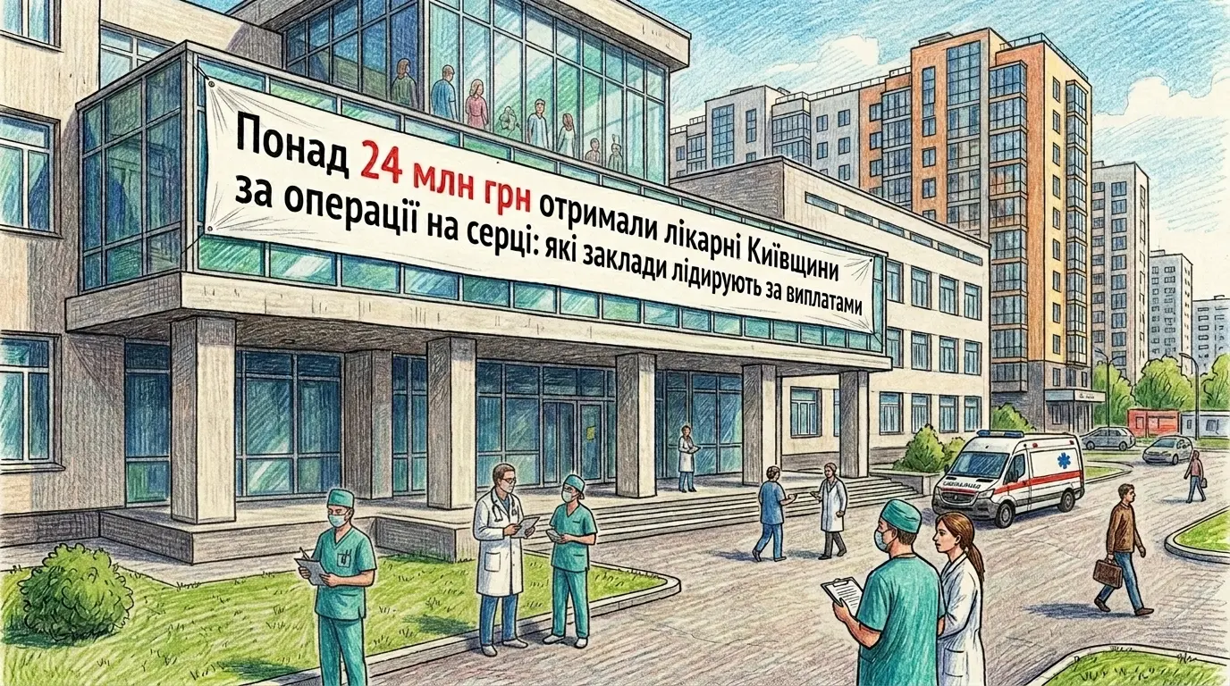 Понад 24 млн грн отримали лікарні Київщини за операції на серці
